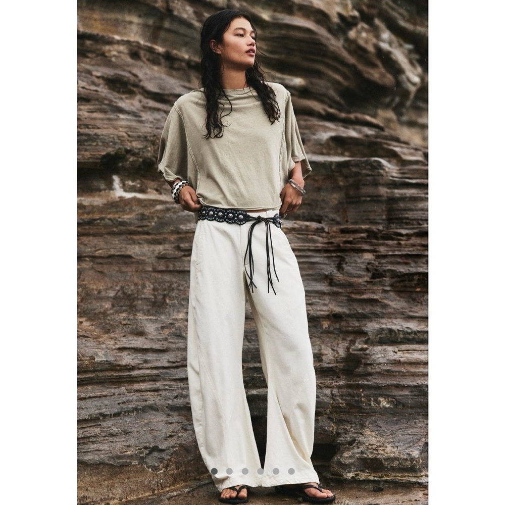 Free People Spotlight Washed Chino Trousers